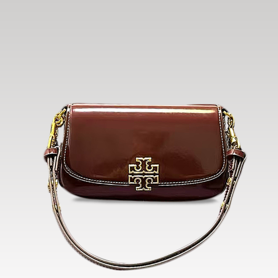Tory burch\'s new Britten patent leather underarm bag
